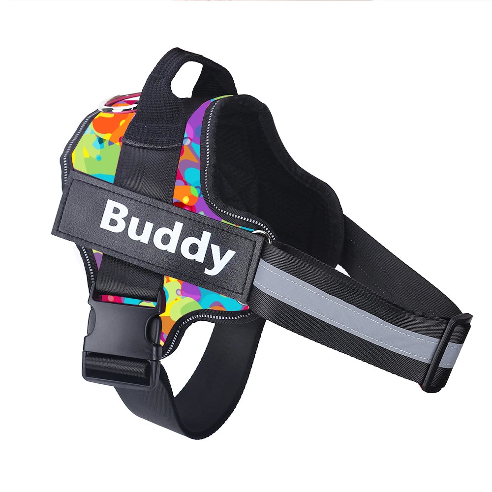 No-Pull Reflective Dog Harness | Breathable Nylon Pet Vest | Small & Large Dogs | Outdoor Walking & Training Accessories