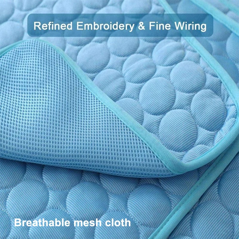 Cooling Dog Mat | Summer Pet Bed | Breathable Washable CoolCore Pad | Sofa Blanket for Dogs and Cats | Puppystar Cooling Pet Bed