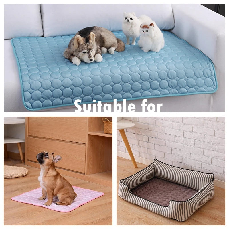 Cooling Dog Mat | Summer Pet Bed | Breathable Washable CoolCore Pad | Sofa Blanket for Dogs and Cats | Puppystar Cooling Pet Bed