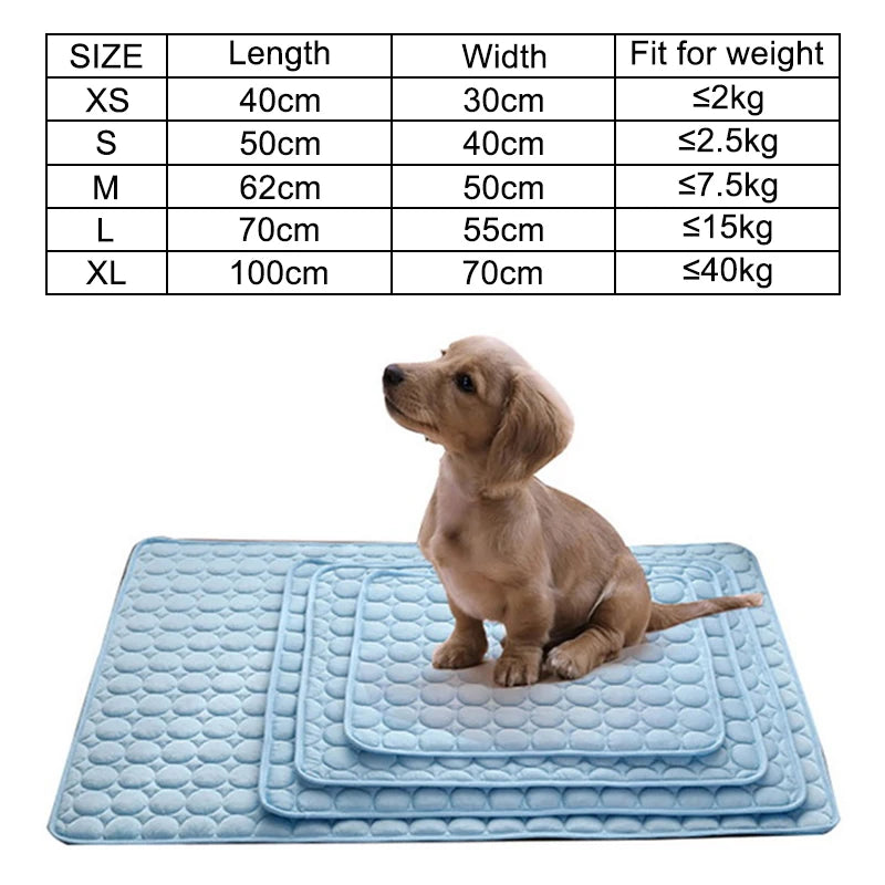 Cooling Dog Mat | Summer Pet Bed | Breathable Washable CoolCore Pad | Sofa Blanket for Dogs and Cats | Puppystar Cooling Pet Bed