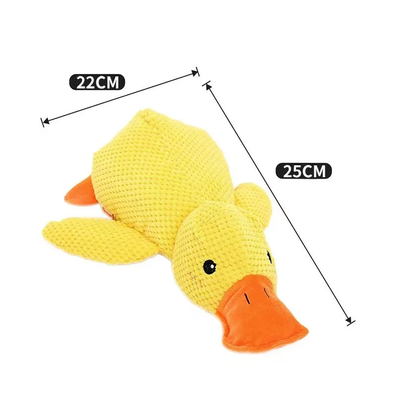 Interactive Dog Toy | Stomping Duck Plush Toy | Bite-Resistant Chew Toy for Large Dogs | Teeth Cleaning & Puppy Entertainment