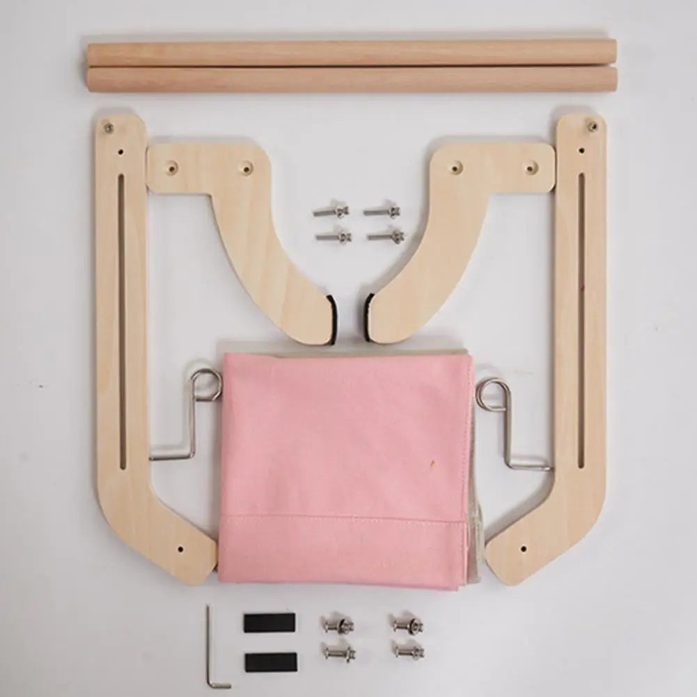 Hanging Cat Hammock | Removable Soft Window Perch for Cats | Strong Load-Bearing Wall Mount Cat Bed | Breathable Fabric | Wooden Design