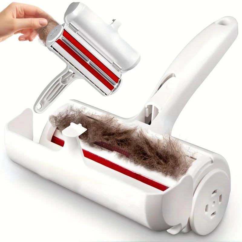 One-Hand Pet Hair Remover Roller | Self-Cleaning Lint Roller | Reusable Pet Hair Cleaner for Sofa Clothes | ABS Durable Design | Dog Cat Accessories