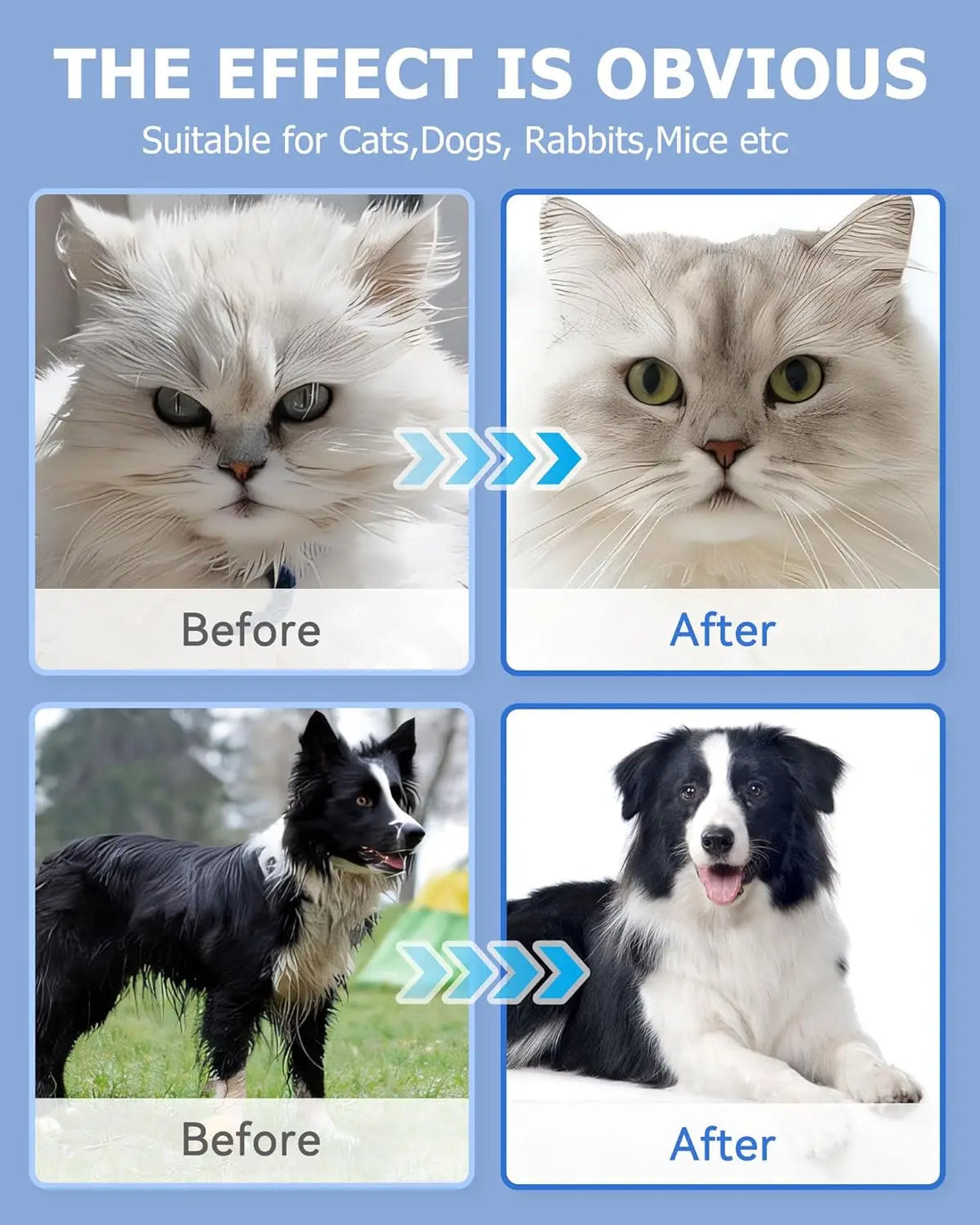 Pet Cleaning Wipes Gloves | Dog and Cat Bathing Wipes | Deodorizing Grooming Wipes for Paws Body and Butt | Daily Pet Hygiene Care