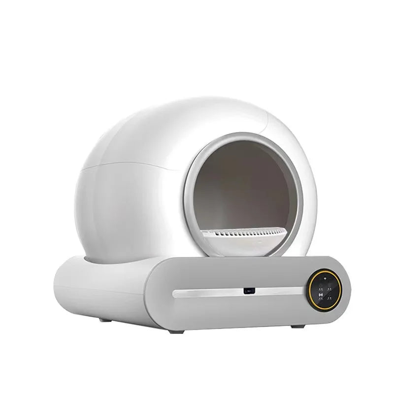65L Smart Automatic Cat Litter Box | Self-Cleaning Enclosed Cat Toilet | Large Odor Control Litter Tray | Semi-Closed Cat Bathroom | Smart Sensor Cat Box