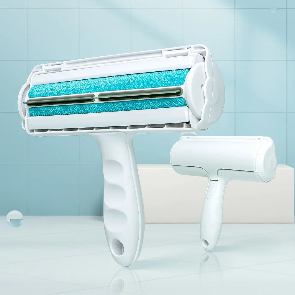 One-Hand Pet Hair Remover Roller | Self-Cleaning Lint Roller | Reusable Pet Hair Cleaner for Sofa Clothes | ABS Durable Design | Dog Cat Accessories