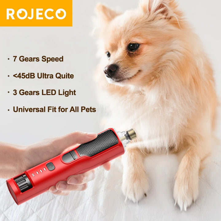 Electric Pet Nail Grinder with LED Light