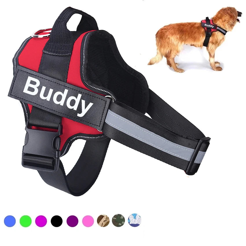 No-Pull Reflective Dog Harness | Breathable Nylon Pet Vest | Small & Large Dogs | Outdoor Walking & Training Accessories