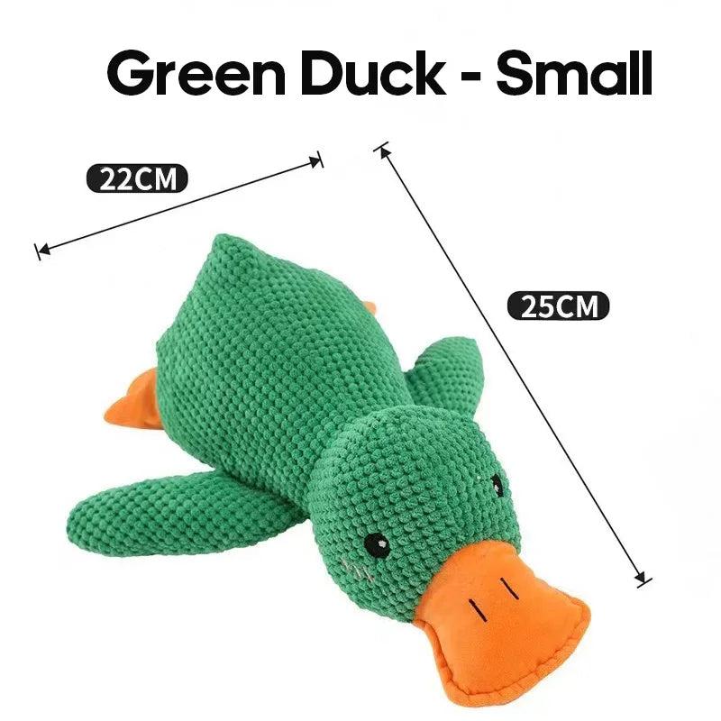 Interactive Dog Toy | Stomping Duck Plush Toy | Bite-Resistant Chew Toy for Large Dogs | Teeth Cleaning & Puppy Entertainment