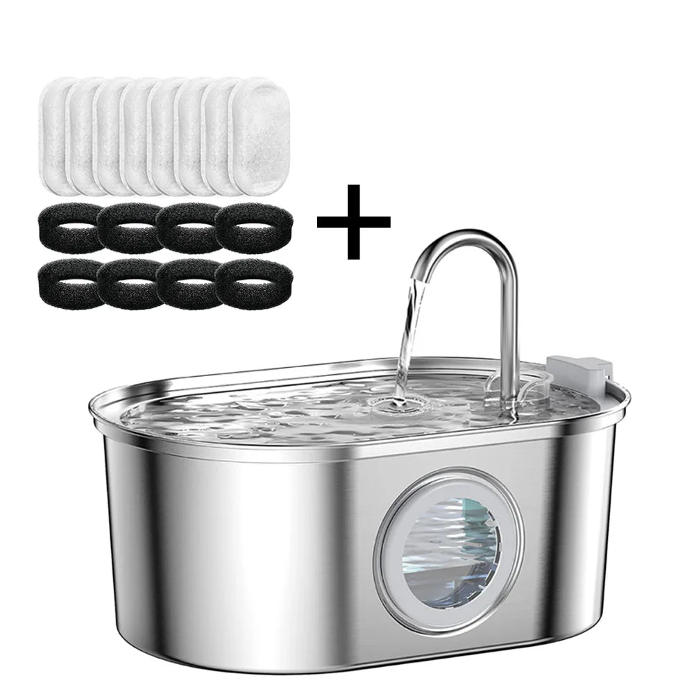 Stainless Steel Automatic Pet Drinking Fountain