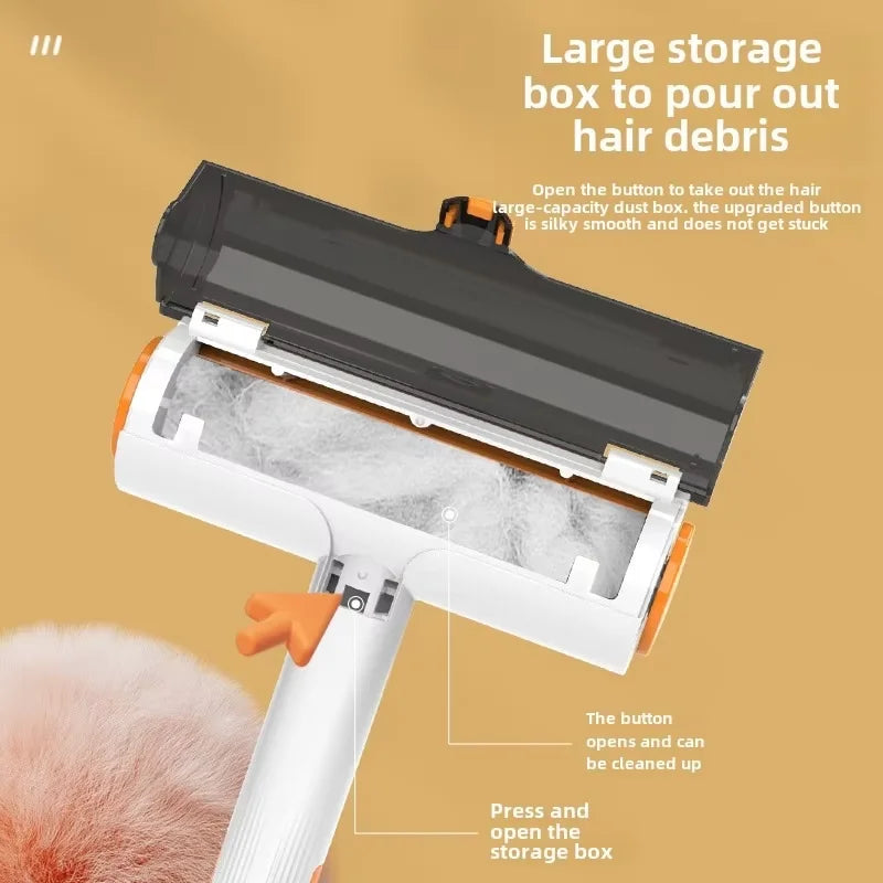 Pet Hair Remover Roller | Washable Lint Cleaning Brush | Dog Cat Hair Removal Tool | Portable Fur Roller | Reusable Manual Cleaner | Household Pet Accessory