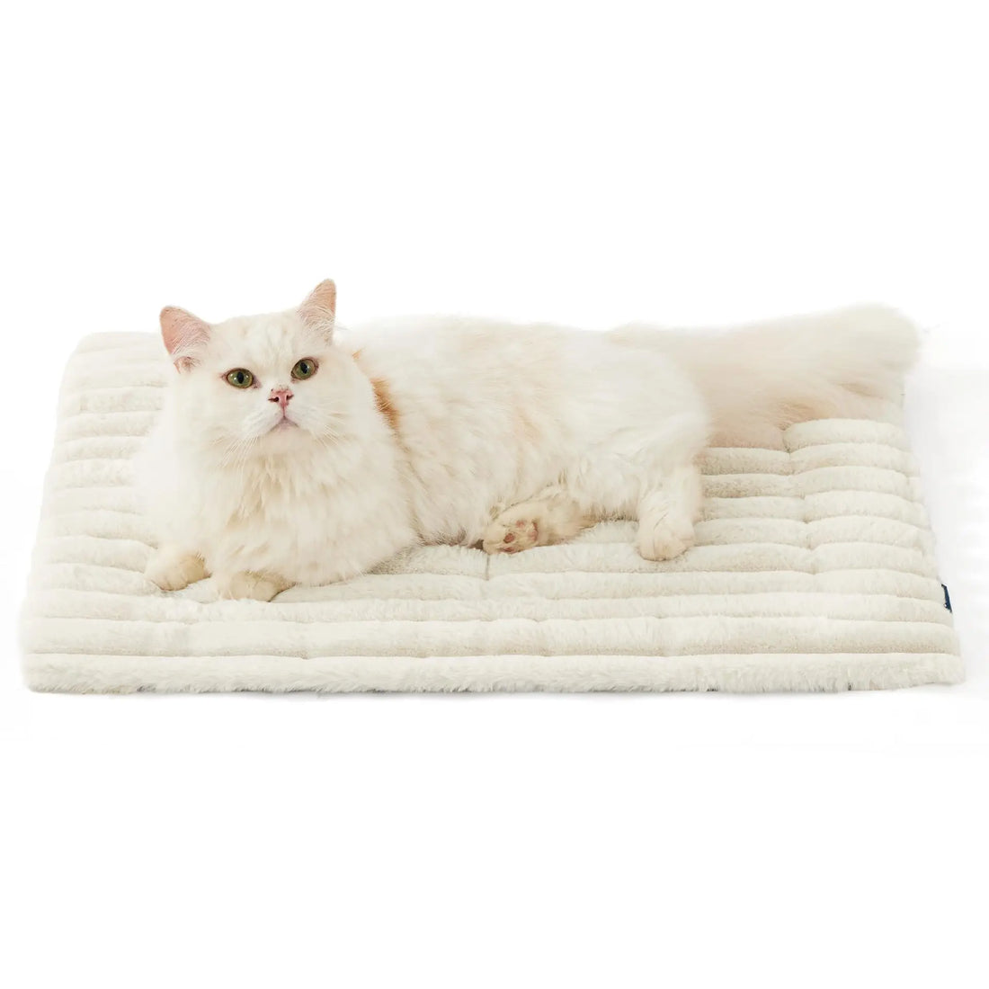 Self Warming Cat Mat | Thermal Heating Pet Pad | Corduroy Cat Bed | Washable Non-Slip Puppy Crate Mat | Indoor Outdoor Self Heating Dog Pad