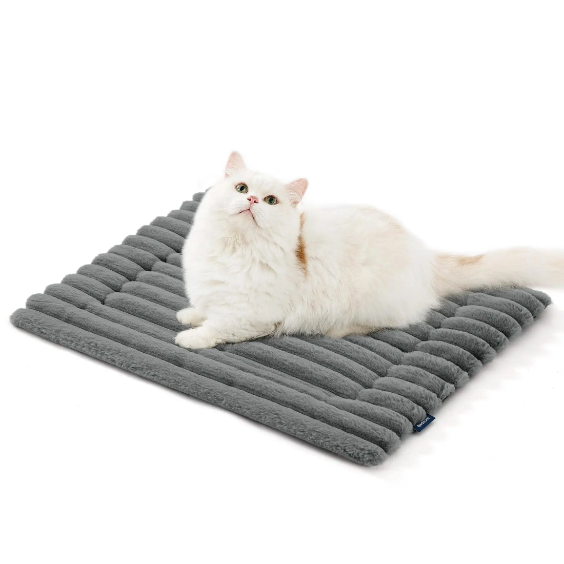 Self Warming Cat Mat | Thermal Heating Pet Pad | Corduroy Cat Bed | Washable Non-Slip Puppy Crate Mat | Indoor Outdoor Self Heating Dog Pad