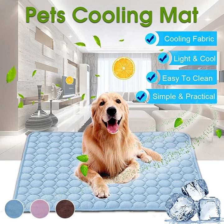 Cooling Dog Mat | Summer Pet Bed | Breathable Washable CoolCore Pad | Sofa Blanket for Dogs and Cats | Puppystar Cooling Pet Bed