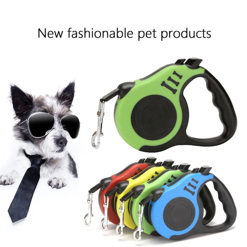 Automatic Telescopic Dog Leash | Retractable Traction Device for Small & Medium Dogs | Portable Walking Leash | All-Season Leash