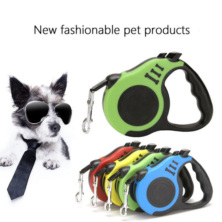 Automatic Telescopic Dog Leash | Retractable Traction Device for Small & Medium Dogs | Portable Walking Leash | All-Season Leash