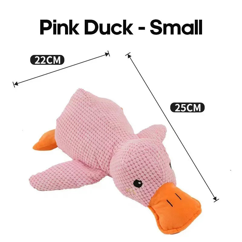 Interactive Dog Toy | Stomping Duck Plush Toy | Bite-Resistant Chew Toy for Large Dogs | Teeth Cleaning & Puppy Entertainment