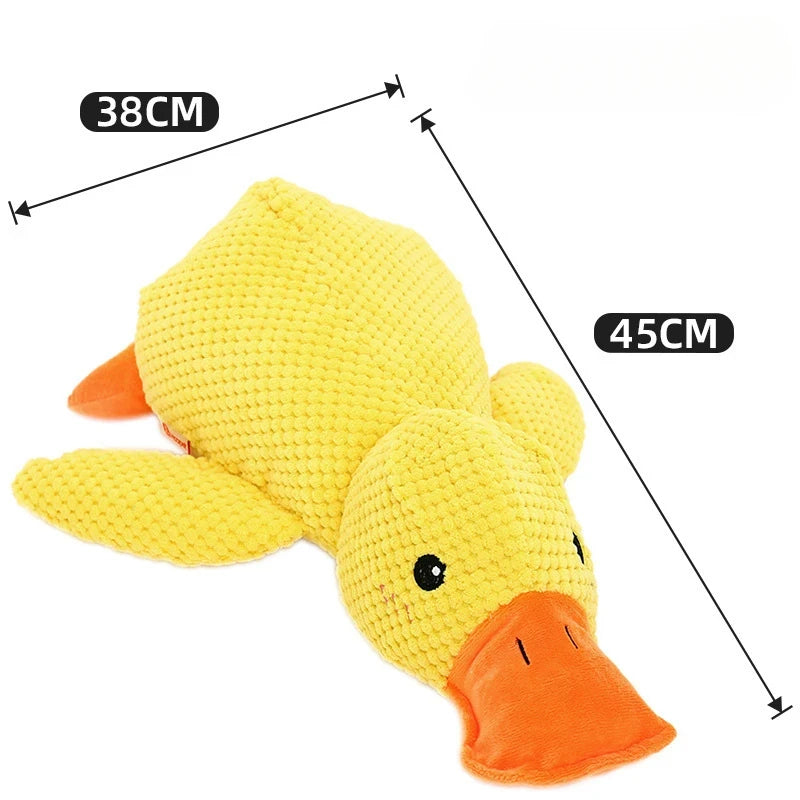 Interactive Dog Toy | Stomping Duck Plush Toy | Bite-Resistant Chew Toy for Large Dogs | Teeth Cleaning & Puppy Entertainment