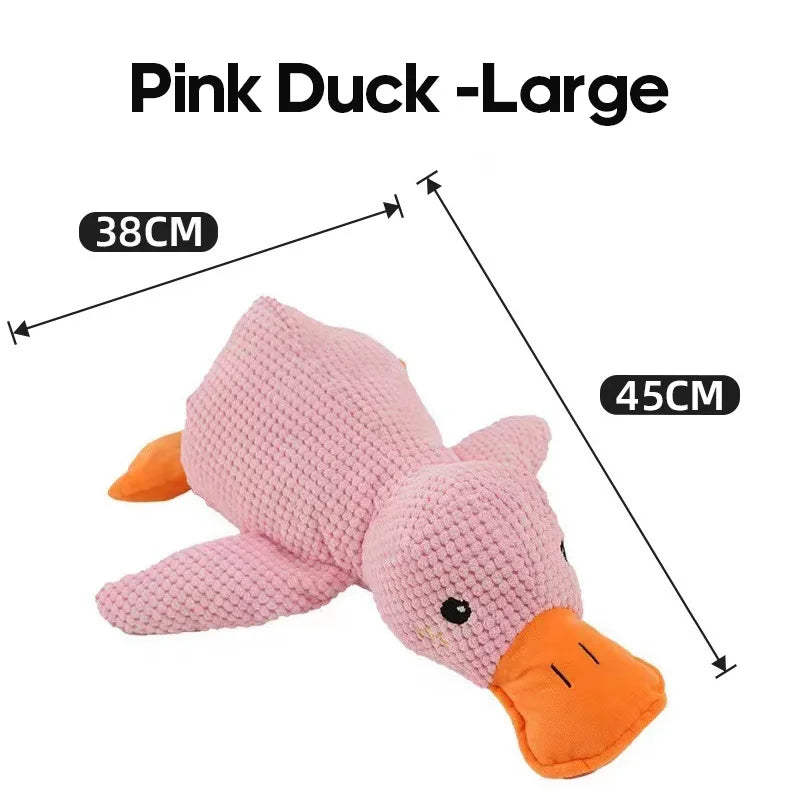 Interactive Dog Toy | Stomping Duck Plush Toy | Bite-Resistant Chew Toy for Large Dogs | Teeth Cleaning & Puppy Entertainment