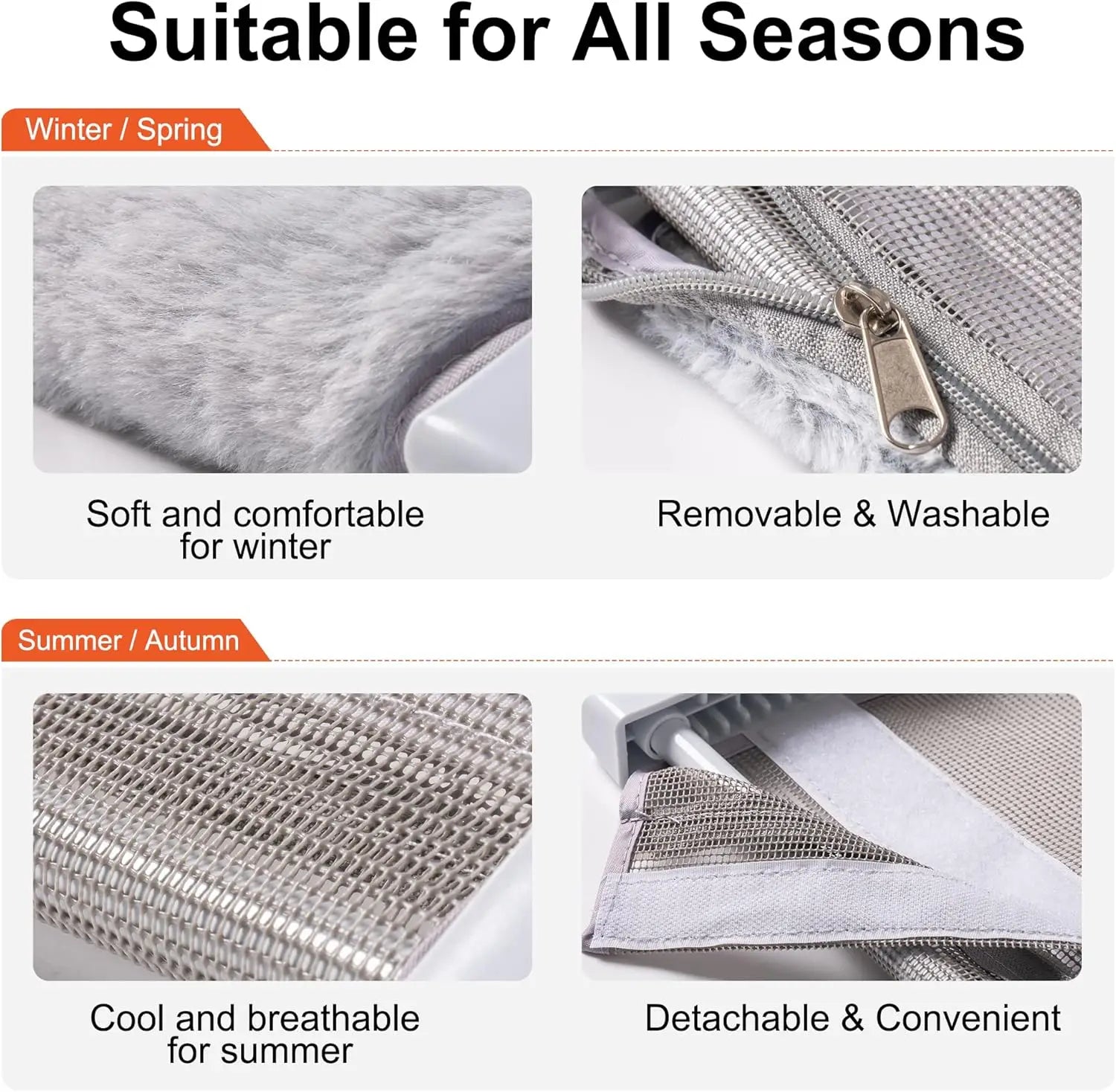 Adjustable Cat Window Bed | Large 55×35 cm Cat Hammock | 2-Sided Cushion | Holds up to 18 kg | PVC Sturdy Cat Window Seat