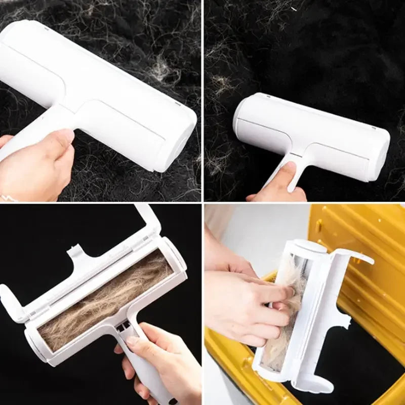 One-Hand Pet Hair Remover Roller | Self-Cleaning Lint Roller | Reusable Pet Hair Cleaner for Sofa Clothes | ABS Durable Design | Dog Cat Accessories