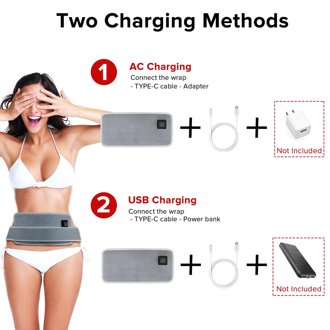 LED Red Light Therapy Belt | 660nm 850nm Infrared Pad for Pain Relief | Waist Back Abdomen Knees Wrists Joints | Muscle Recovery & Slimming Therapy