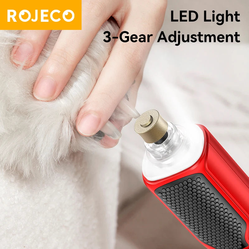 Electric Pet Nail Grinder with LED Light