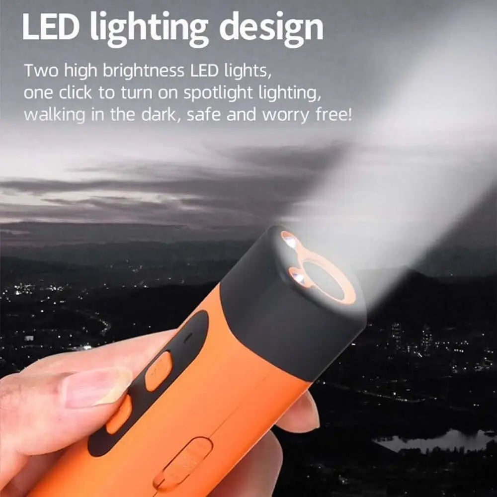 Ultrasonic Anti Bark Device | Dog Repeller with LED Flashlight | Safe Humane Bark Stopper | Plastic Dog & Cat Training Tool