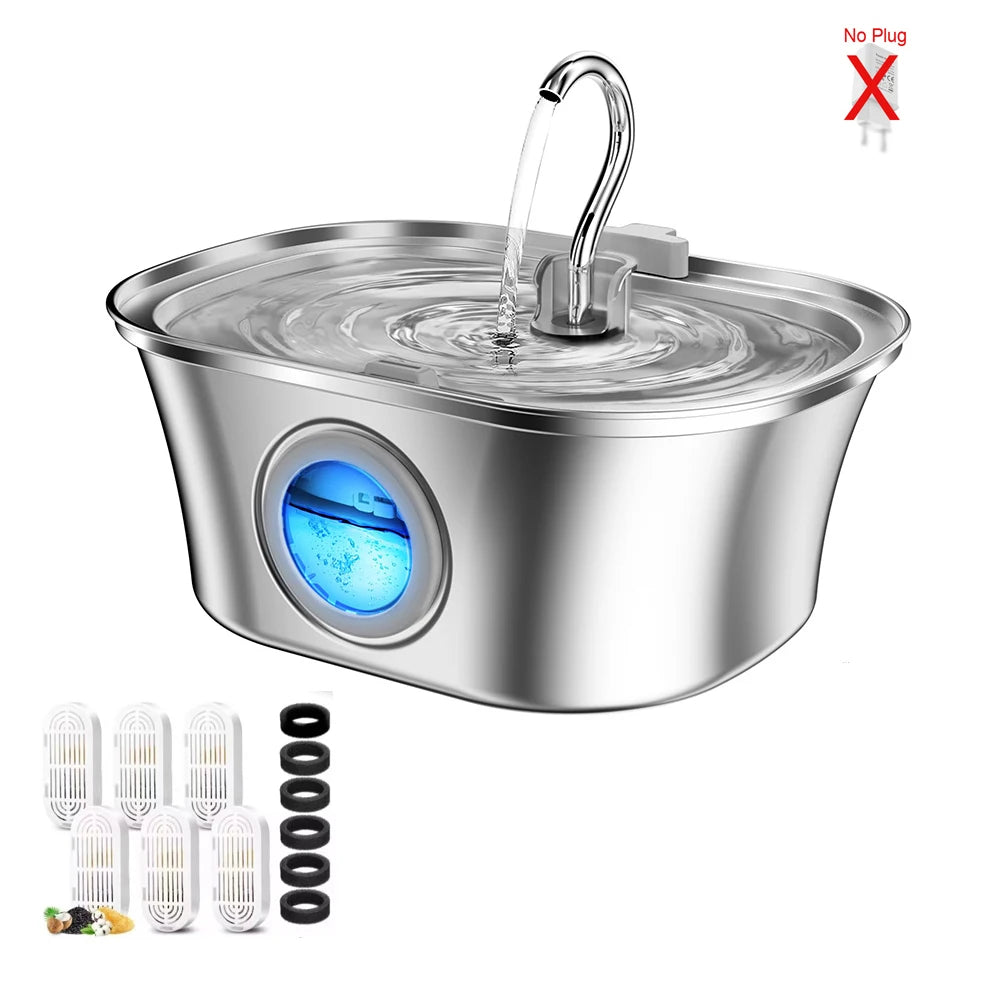 Stainless Steel Automatic Pet Drinking Fountain