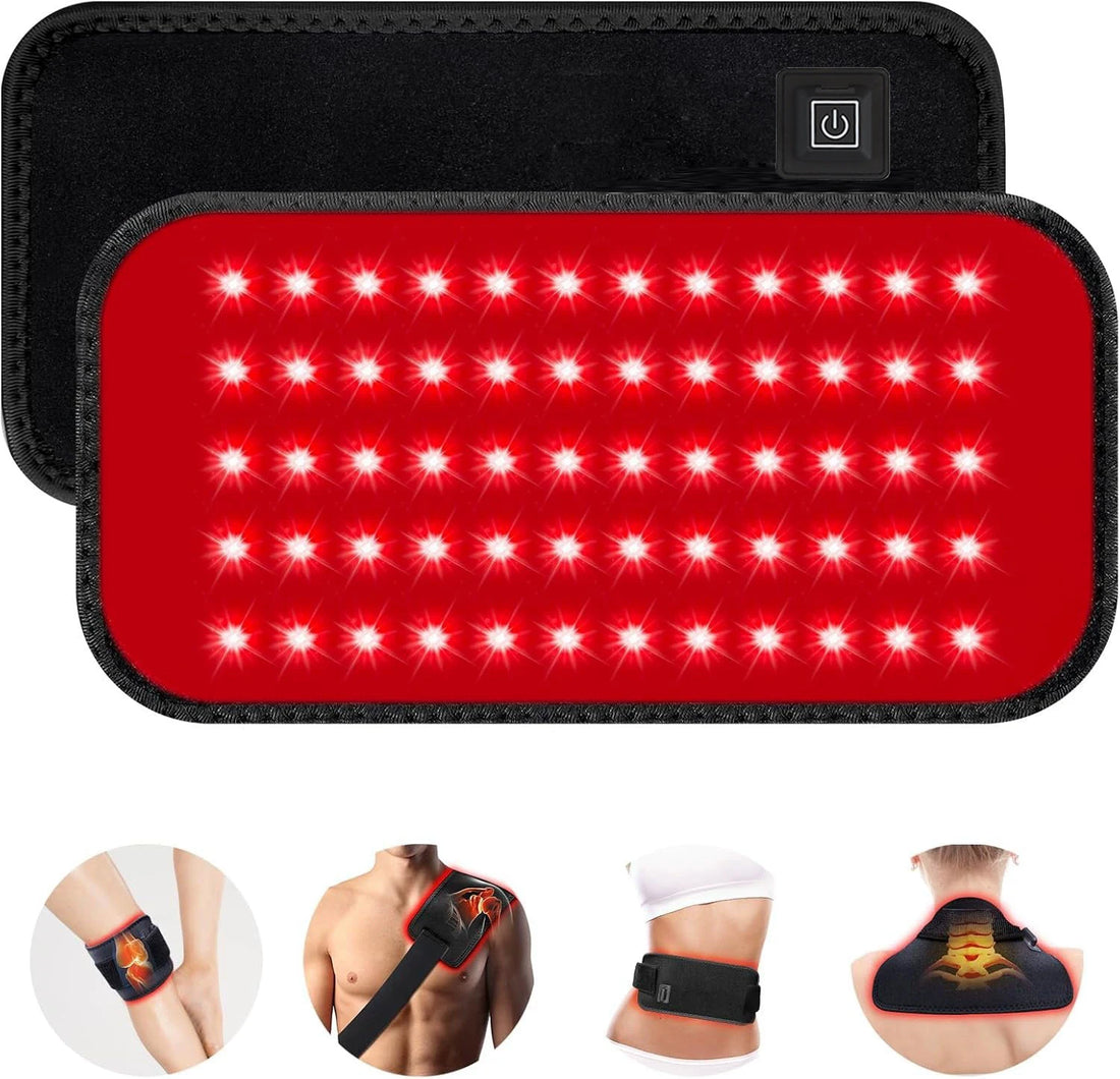 LED Red Light Therapy Belt | 660nm 850nm Infrared Pad for Pain Relief | Waist Back Abdomen Knees Wrists Joints | Muscle Recovery & Slimming Therapy