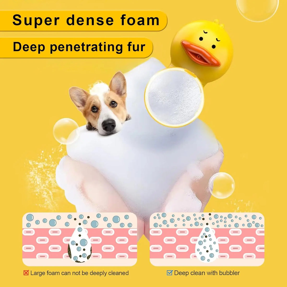 Automatic Foam Soap Dispenser for Pets | USB Charging Electric Cleaner for Dogs & Cats | Waterproof | Continuous Foam Dispensing