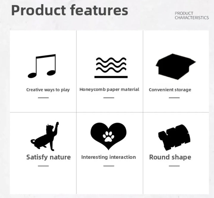 Cat Scratch Board Toy with Bell | Foldable Accordion Cat Scratcher | Recyclable Corrugated Paper Cat Toy | Interactive Climbing Frame for Kittens | Cat Furniture Protector