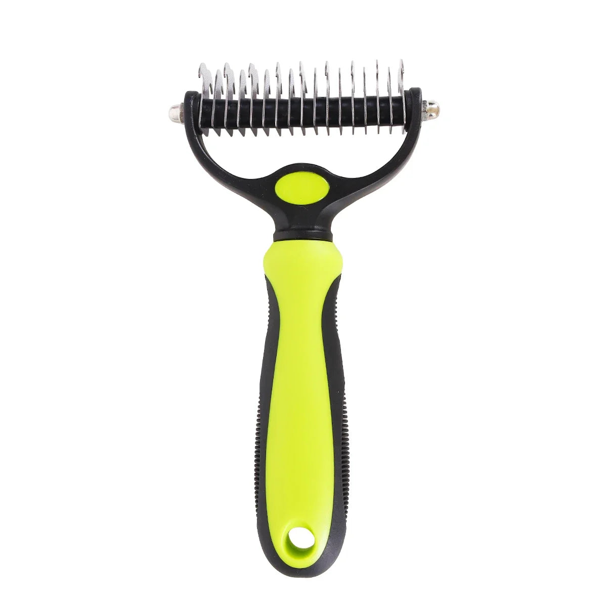 Double-Sided Pet Comb | Dog & Cat Hair Removal Grooming Tool | Stainless Steel Knot Comb | Detangling and Hair Removal Comb for Dogs and Cats