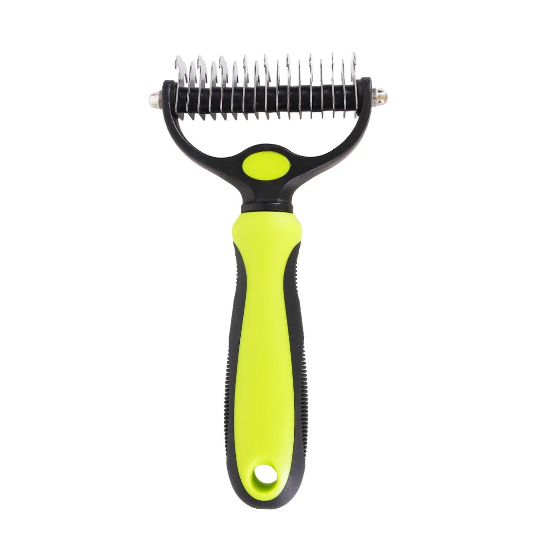 Double-Sided Pet Comb | Dog & Cat Hair Removal Grooming Tool | Stainless Steel Knot Comb | Detangling and Hair Removal Comb for Dogs and Cats