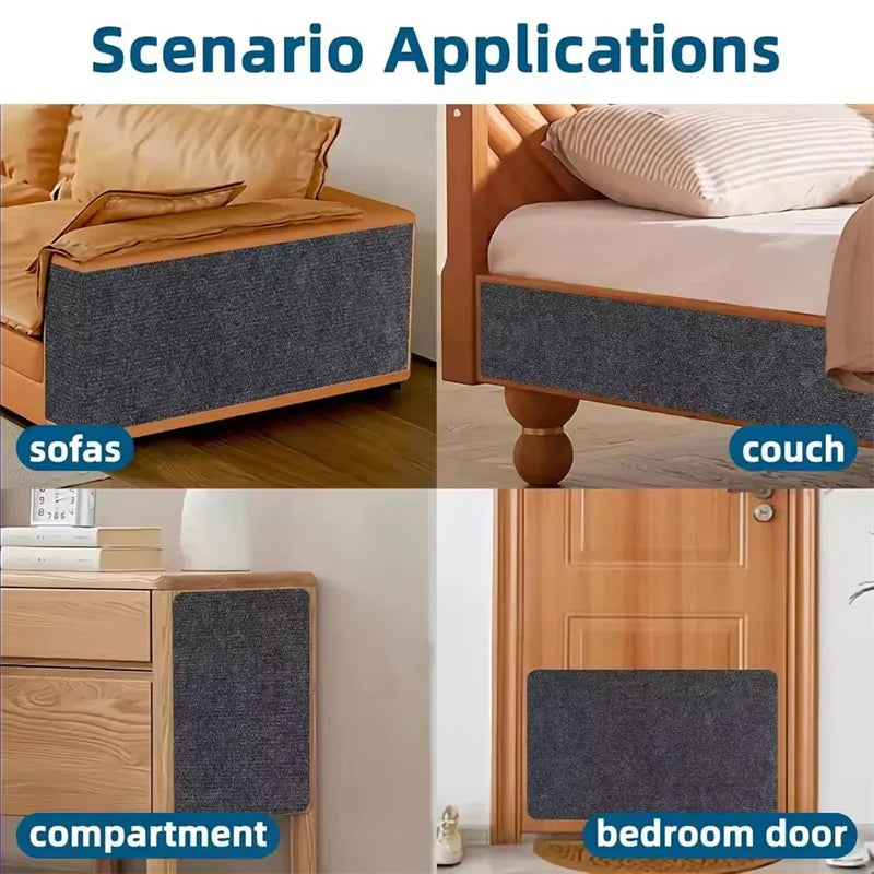 Cat Scratcher Sofa Protector | Self-Adhesive Scratch Pad | Trimmable Cat Scratch Mat | 7 Colors Furniture Protector | Carpet Cat Scratching Board | Durable Fabric Design
