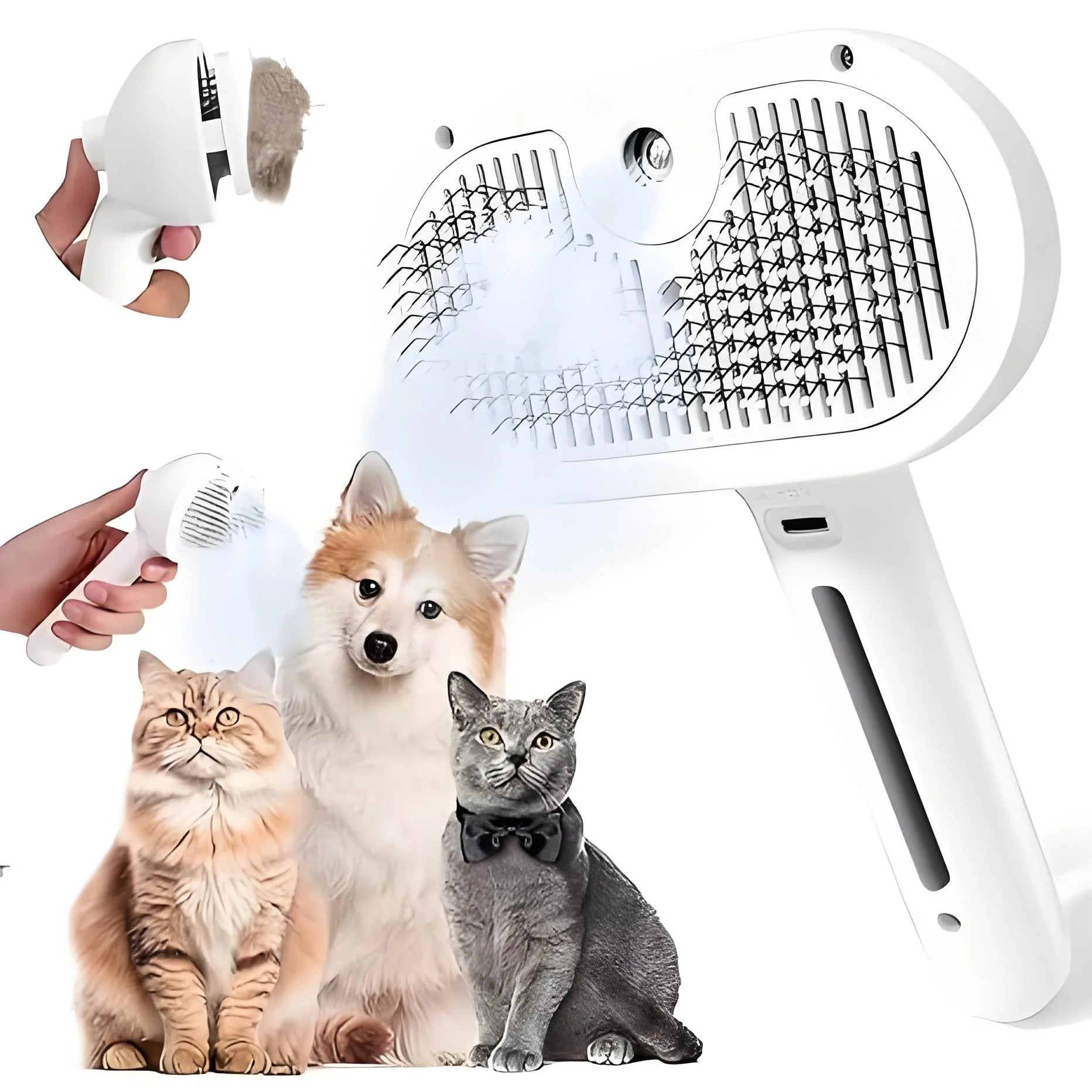 Groomora™ – Pet Grooming Steam Brush