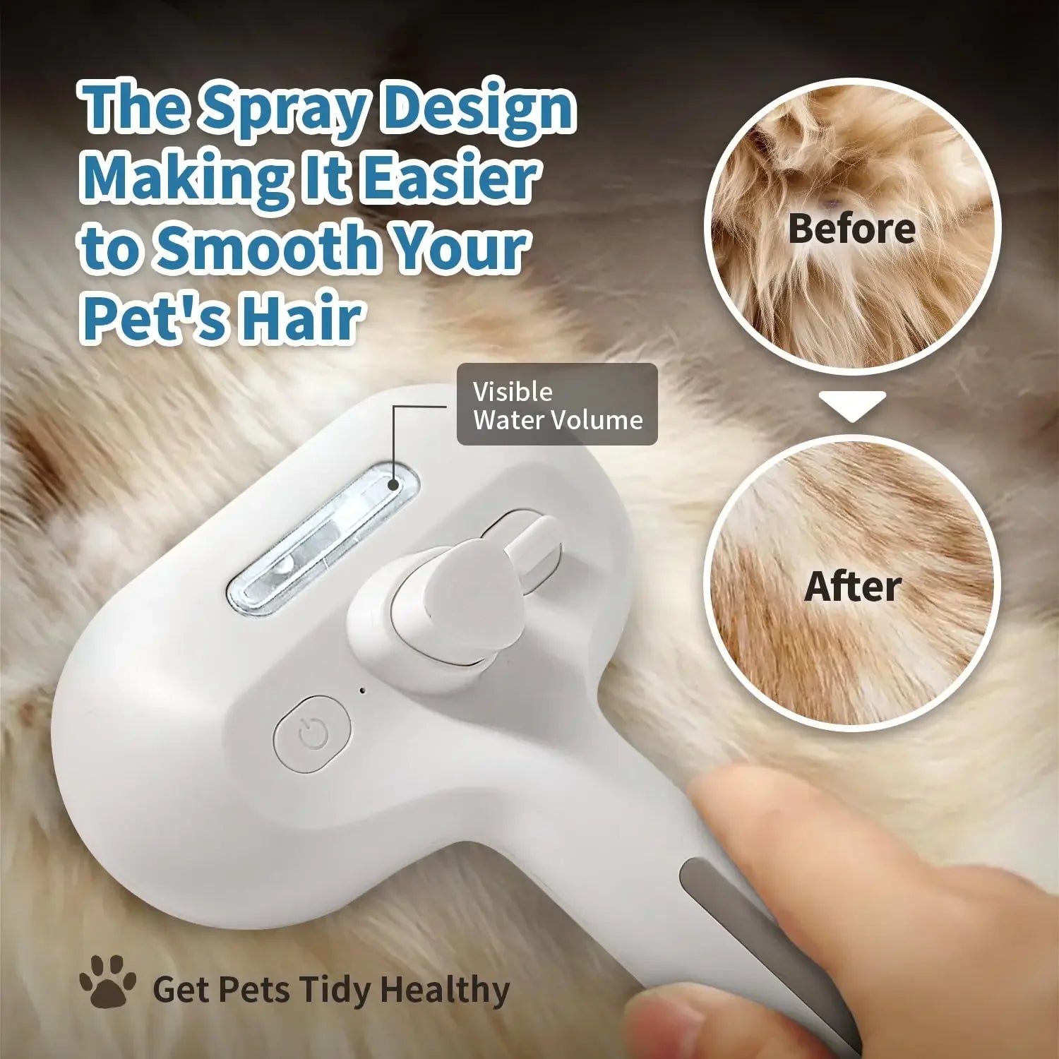 Groomora™ – Pet Grooming Steam Brush
