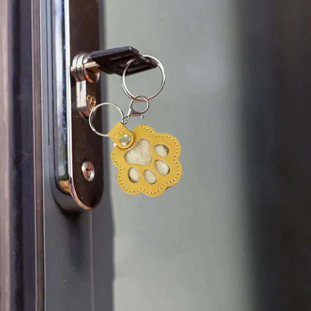 Paw Print Memory Keychain