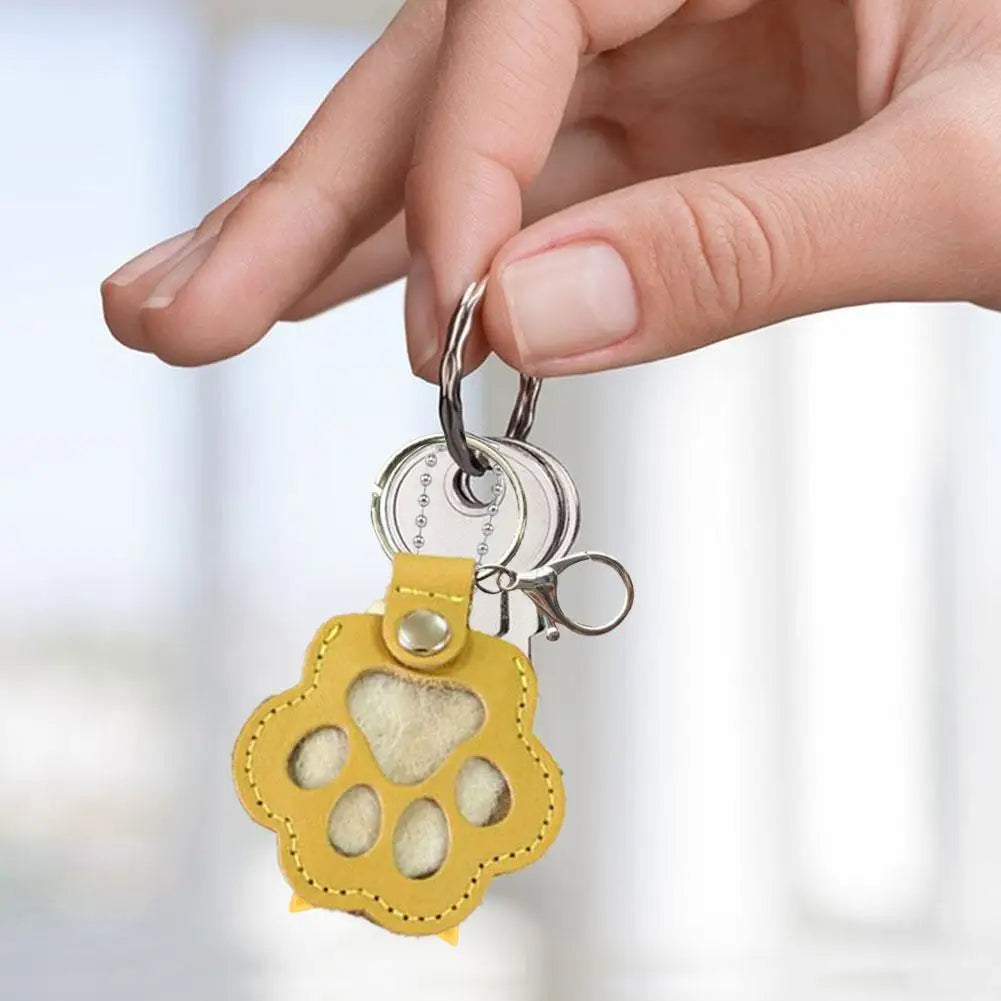 Paw Print Memory Keychain