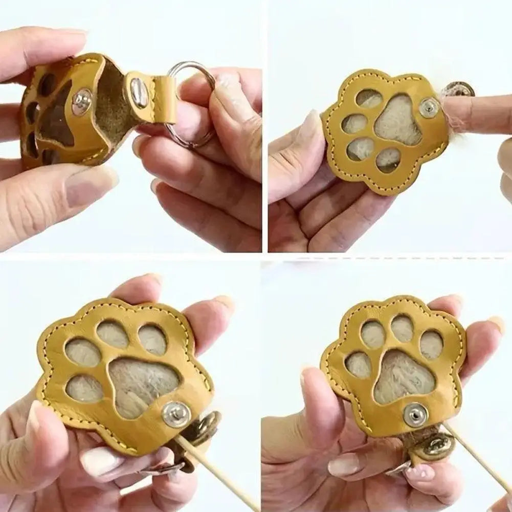 Paw Print Memory Keychain
