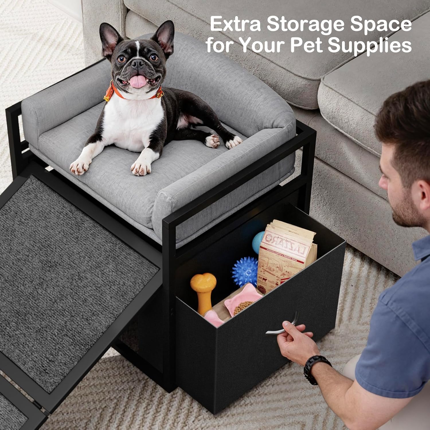 Lap VIP™ 3-in-1 Pet Ramp, Chair & Storage